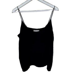 Everlane Black Silk Camisole Tank Top, Layering, Elevated Basic, Size Small